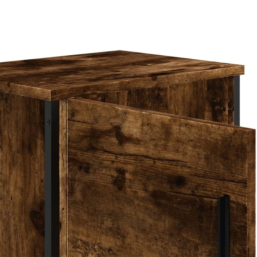 Nachtkastjes 2 st 40x30x40 cm bewerkt hout gerookt eikenkleurig