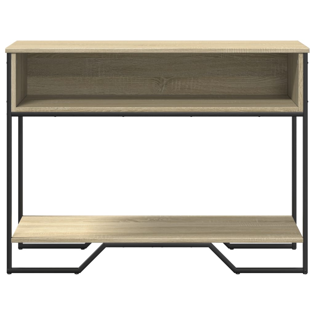 Wandtafel 100x35x74,5 cm bewerkt hout sonoma eikenkleurig