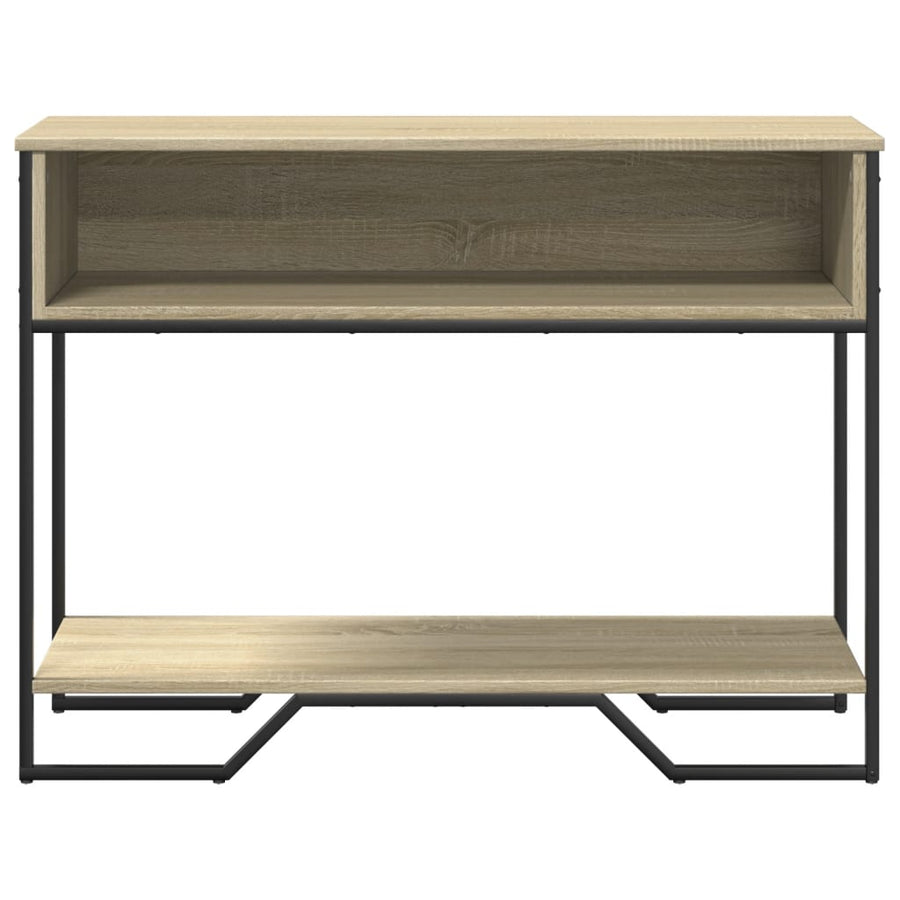 Wandtafel 100x35x74,5 cm bewerkt hout sonoma eikenkleurig
