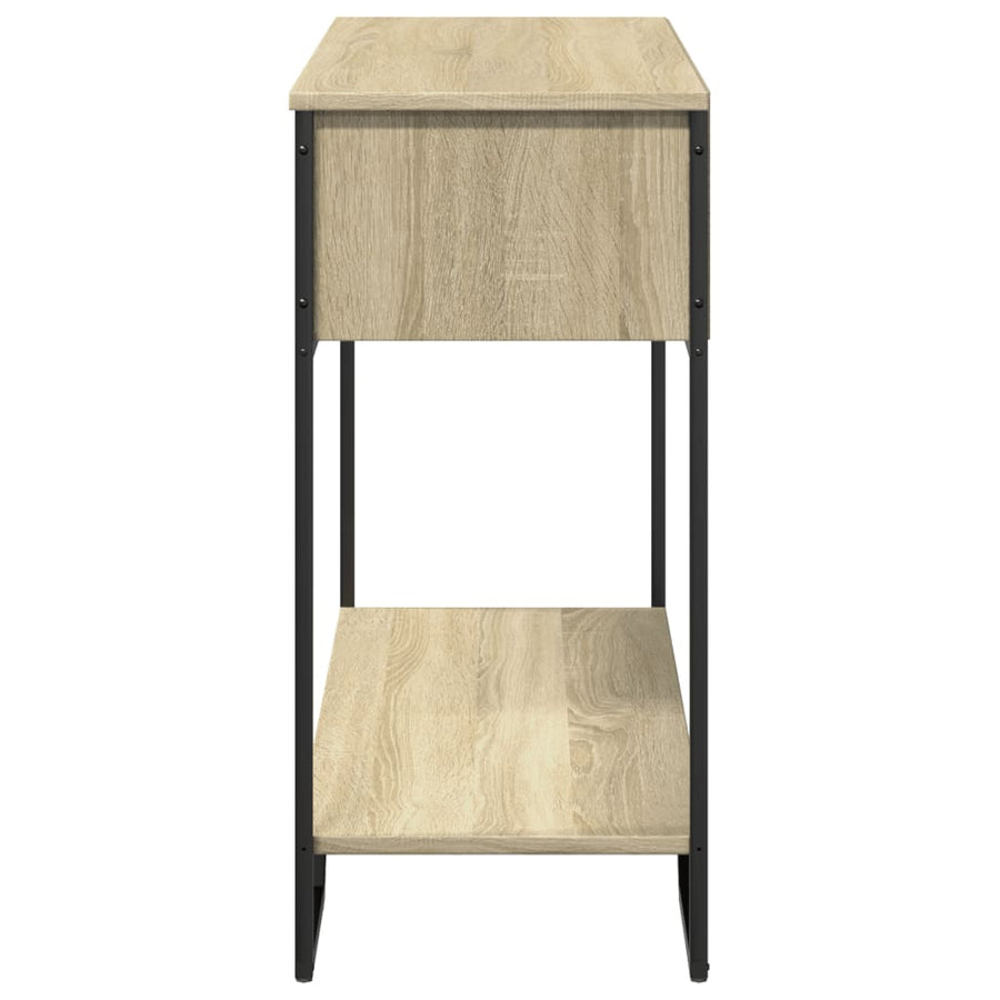 Wandtafel 100x35x74,5 cm bewerkt hout sonoma eikenkleurig