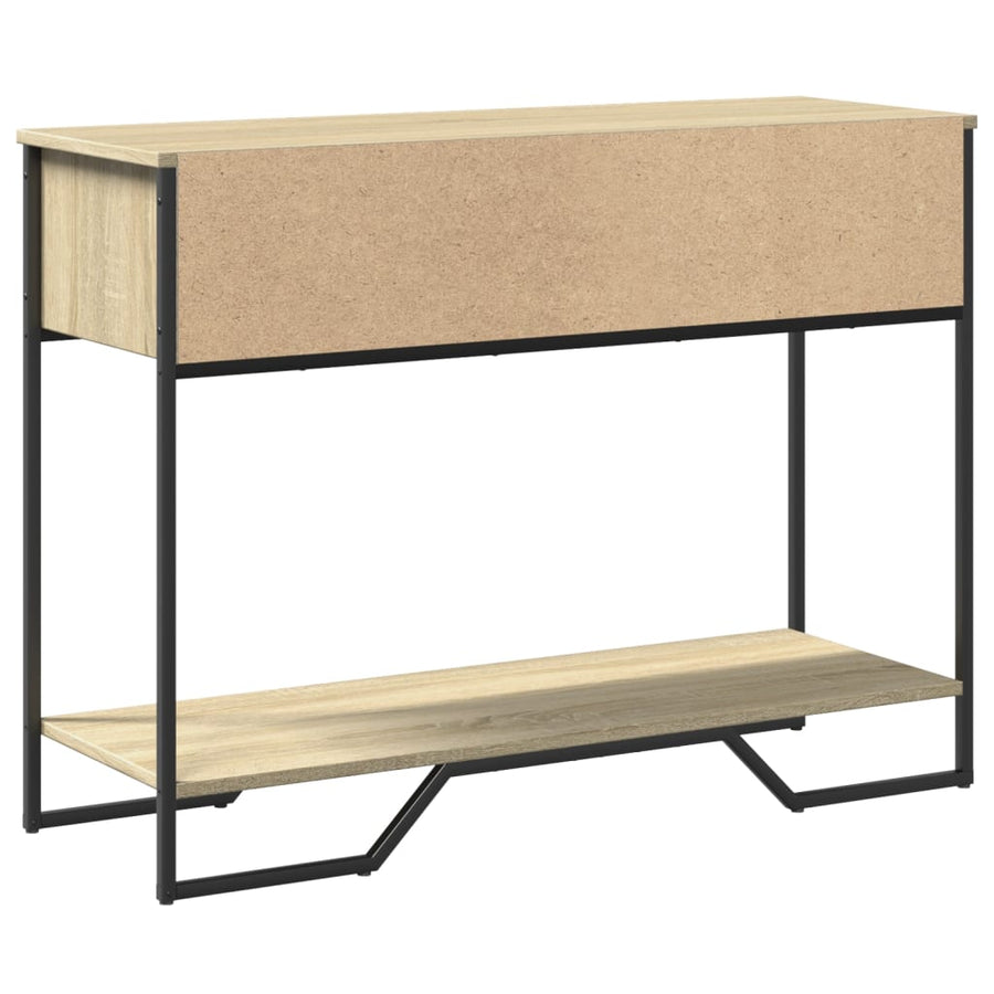Wandtafel 100x35x74,5 cm bewerkt hout sonoma eikenkleurig