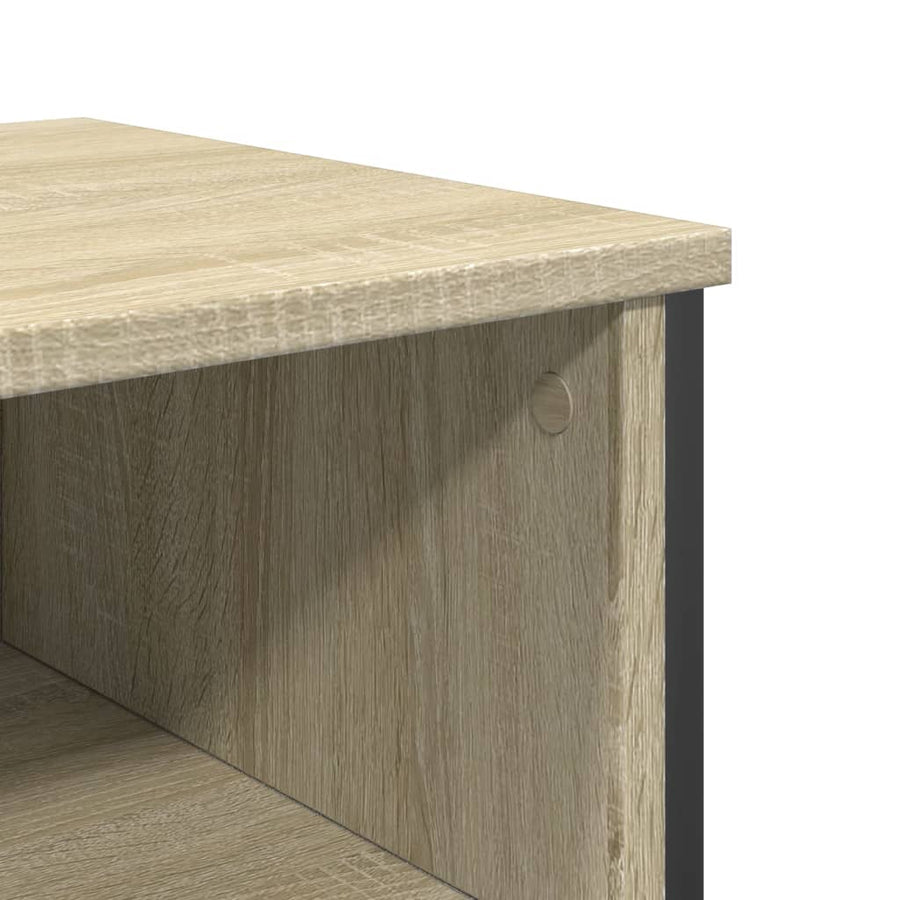 Wandtafel 100x35x74,5 cm bewerkt hout sonoma eikenkleurig