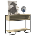 Console table 100x35x74.5 cm engineered wood sonoma oak colour