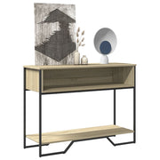 Wandtafel 100x35x74,5 cm bewerkt hout sonoma eiken