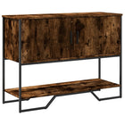Wandtafel 100x35x74,5 cm bewerkt hout gerookt eiken