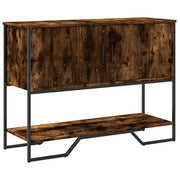 Wandtafel 100x35x74,5 cm bewerkt hout gerookt eiken