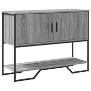 Wandtafel 100x35x74,5 cm bewerkt hout grijs