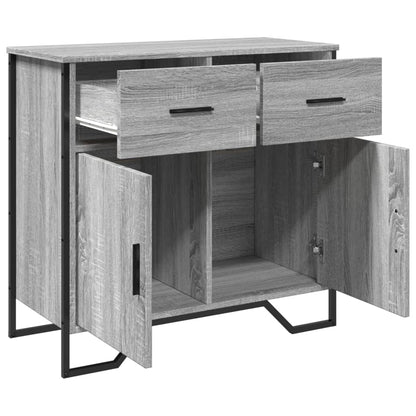 Dressoir 79.5x35,5x74,5 cm bewerkt hout grijs sonoma eikenkleur