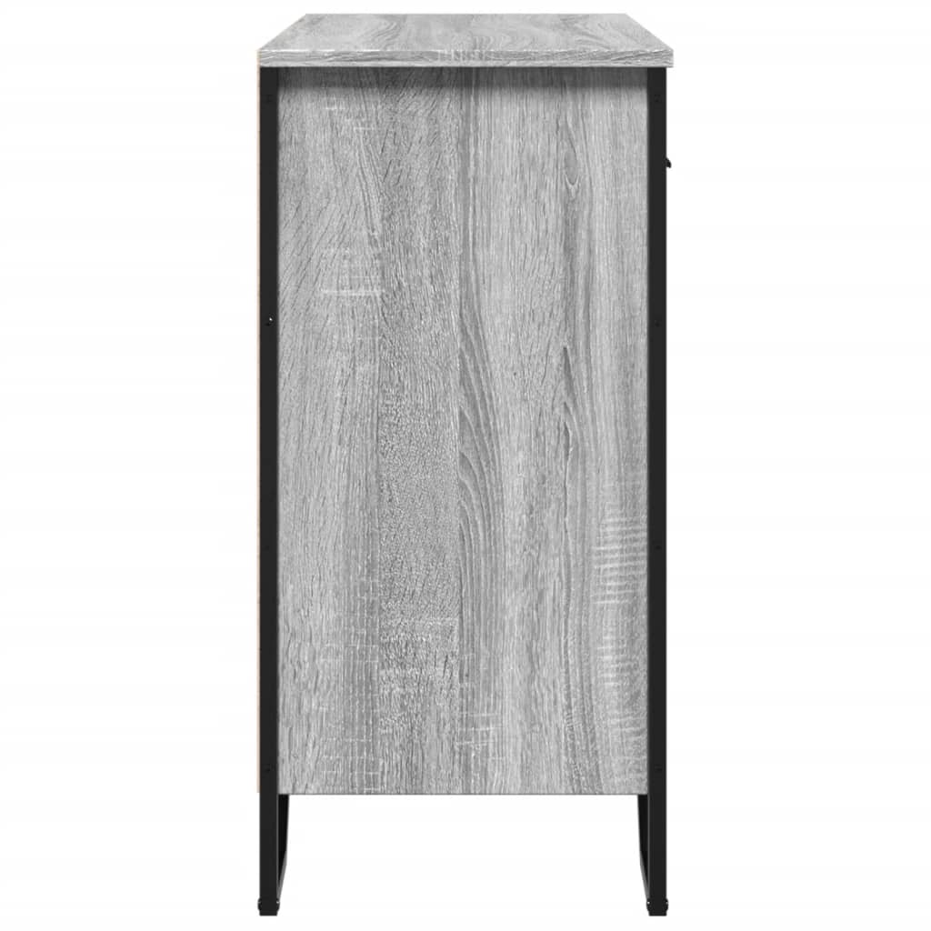 Dressoir 79.5x35,5x74,5 cm bewerkt hout grijs sonoma eikenkleur