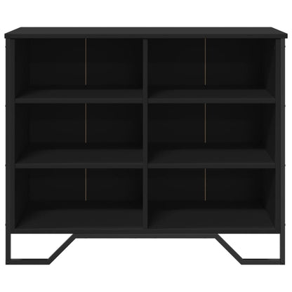 Dressoir 91x35,5x74,5 cm bewerkt hout zwart