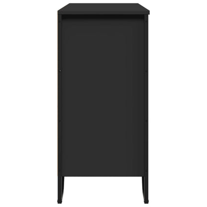 Dressoir 91x35,5x74,5 cm bewerkt hout zwart