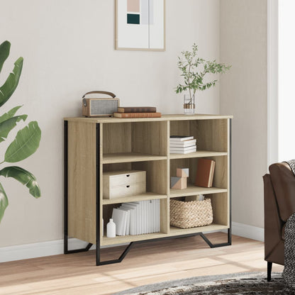 Dressoir 91x35,5x74,5 cm bewerkt hout sonoma eikenkleurig