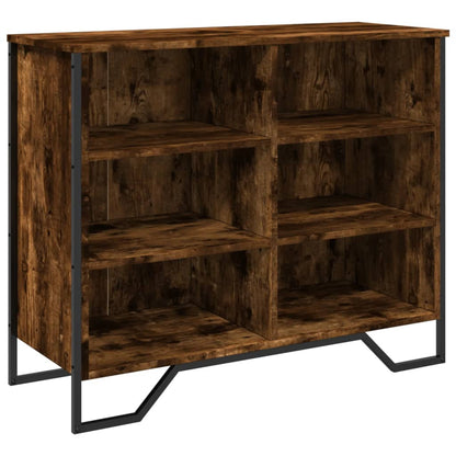 Dressoir 91x35,5x74,5 cm bewerkt hout gerookt eikenkleurig