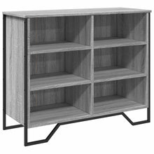 Dressoir 91x35,5x74,5 cm bewerkt hout grijs sonoma eikenkleurig