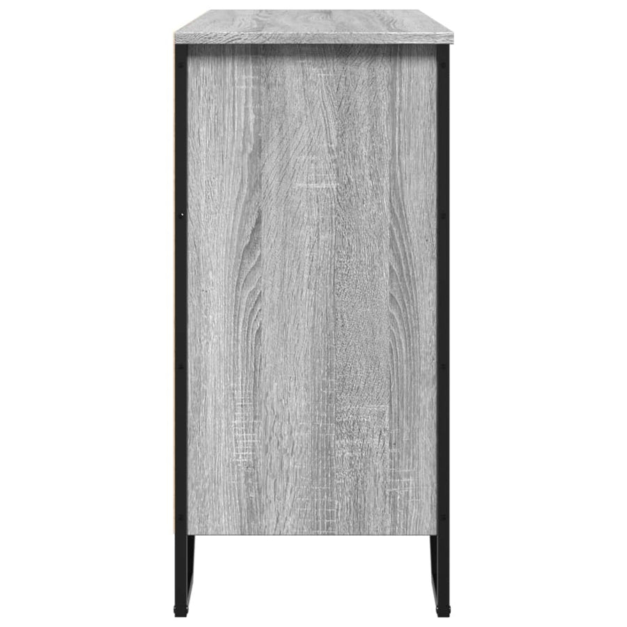 Dressoir 91x35,5x74,5 cm bewerkt hout grijs sonoma eikenkleurig