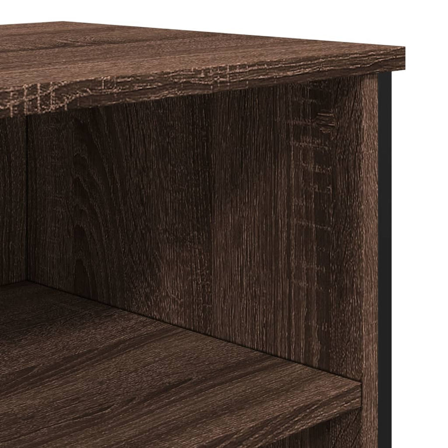 Dressoir 91x35,5x74,5 cm bewerkt hout bruin eikenkleur