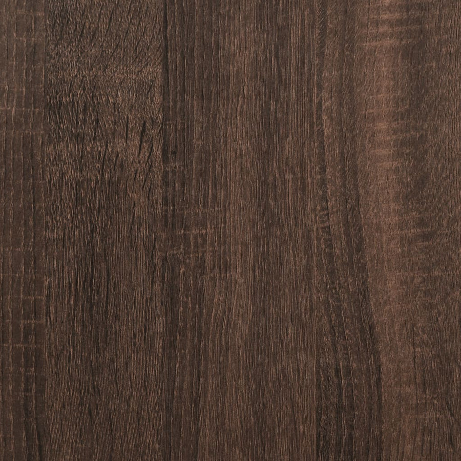 Dressoir 91x35,5x74,5 cm bewerkt hout bruin eikenkleur