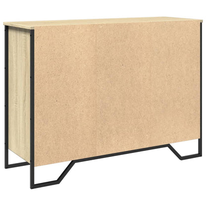 Dressoir 101x35,5x74,5 cm bewerkt hout sonoma eikenkleurig