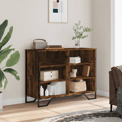 Dressoir 101x35,5x74,5 cm bewerkt hout gerookt eikenkleurig