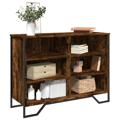 Dressoir 101x35,5x74,5 cm bewerkt hout gerookt eikenkleurig