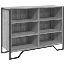 Dressoir 101x35,5x74,5cm bewerkt hout grijs sonoma eikenkleurig