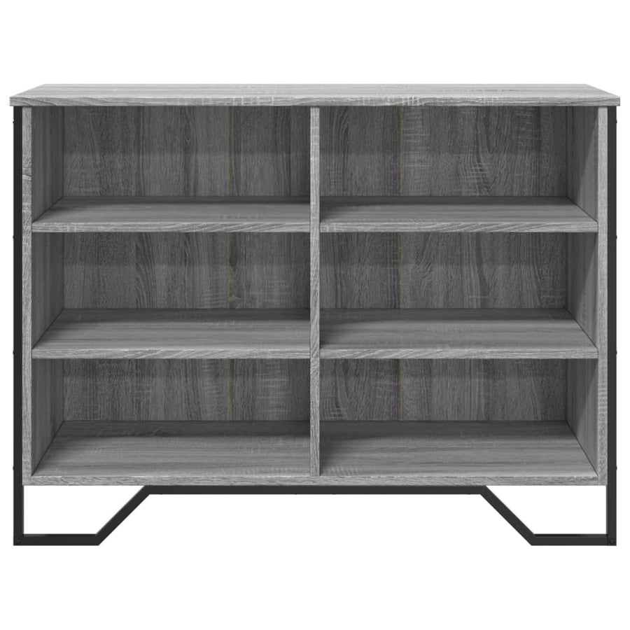 Dressoir 101x35,5x74,5cm bewerkt hout grijs sonoma eikenkleurig