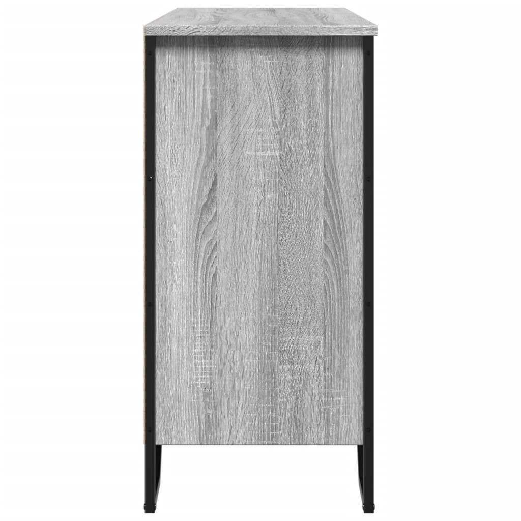Dressoir 101x35,5x74,5cm bewerkt hout grijs sonoma eikenkleurig