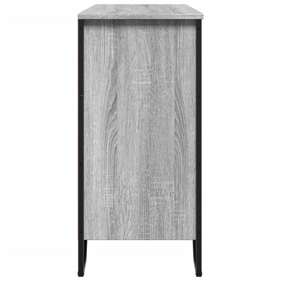 Dressoir 101x35,5x74,5cm bewerkt hout grijs sonoma eikenkleurig