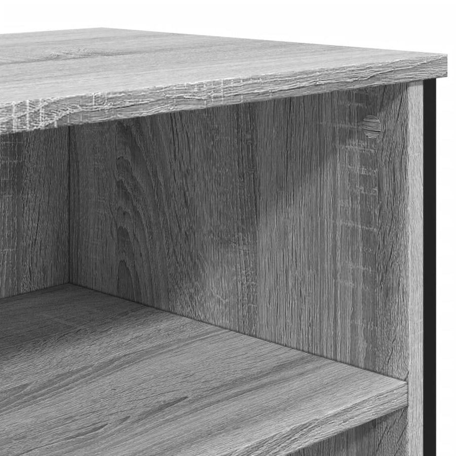 Dressoir 101x35,5x74,5cm bewerkt hout grijs sonoma eikenkleurig
