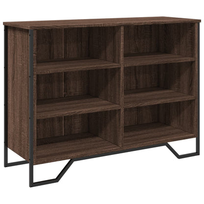 Dressoir 101x35,5x74,5 cm bewerkt hout bruin eikenkleur