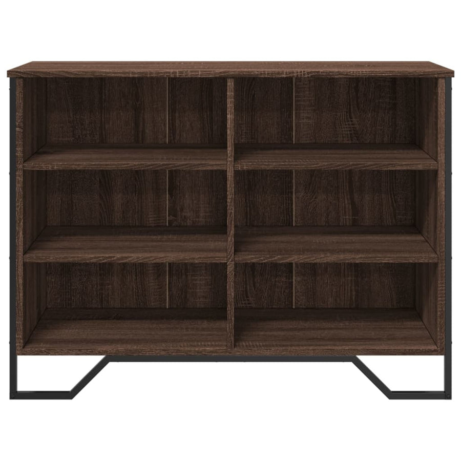 Dressoir 101x35,5x74,5 cm bewerkt hout bruin eikenkleur