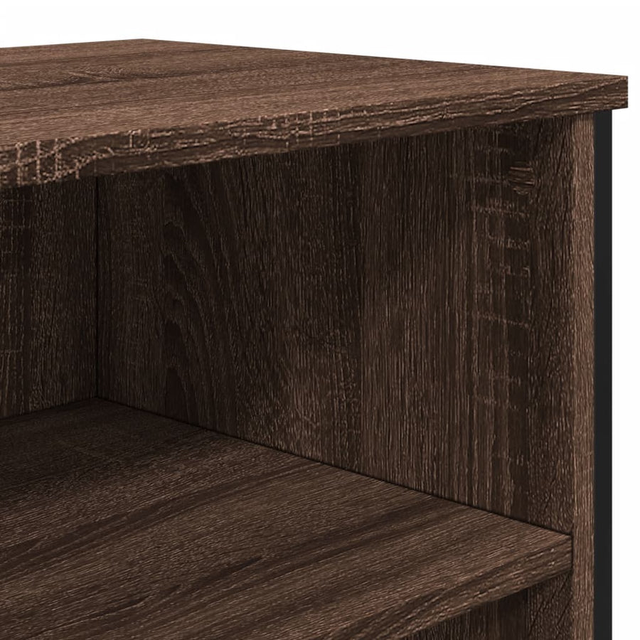 Dressoir 101x35,5x74,5 cm bewerkt hout bruin eikenkleur