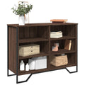 Dressoir 101x35,5x74,5 cm bewerkt hout bruin eikenkleur
