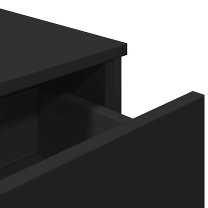 Dressoir 97x32,5x74,5 cm bewerkt hout zwart