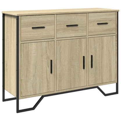 Dressoir 97x32,5x74,5 cm bewerkt hout sonoma eikenkleurig