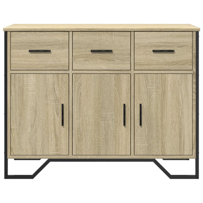Dressoir 97x32,5x74,5 cm bewerkt hout sonoma eikenkleurig