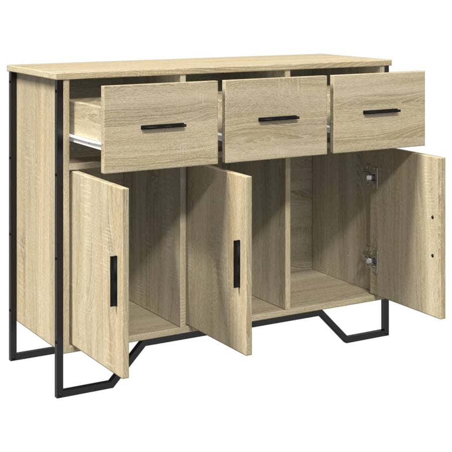 Dressoir 97x32,5x74,5 cm bewerkt hout sonoma eikenkleurig