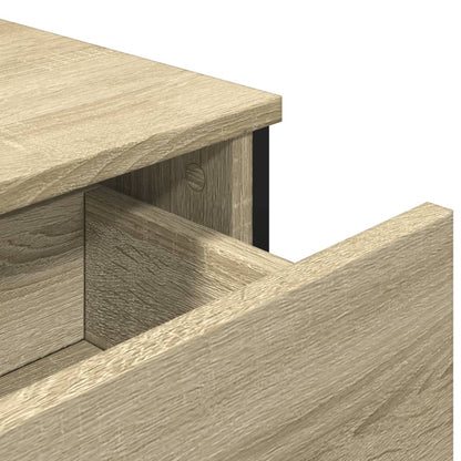 Dressoir 97x32,5x74,5 cm bewerkt hout sonoma eikenkleurig