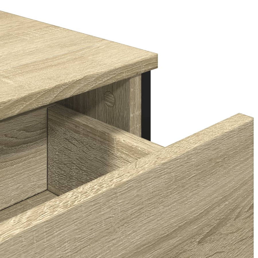 Dressoir 97x32,5x74,5 cm bewerkt hout sonoma eikenkleurig