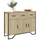 Sideboard 97x32.5x74.5 cm engineered wood Sonoma oak colour