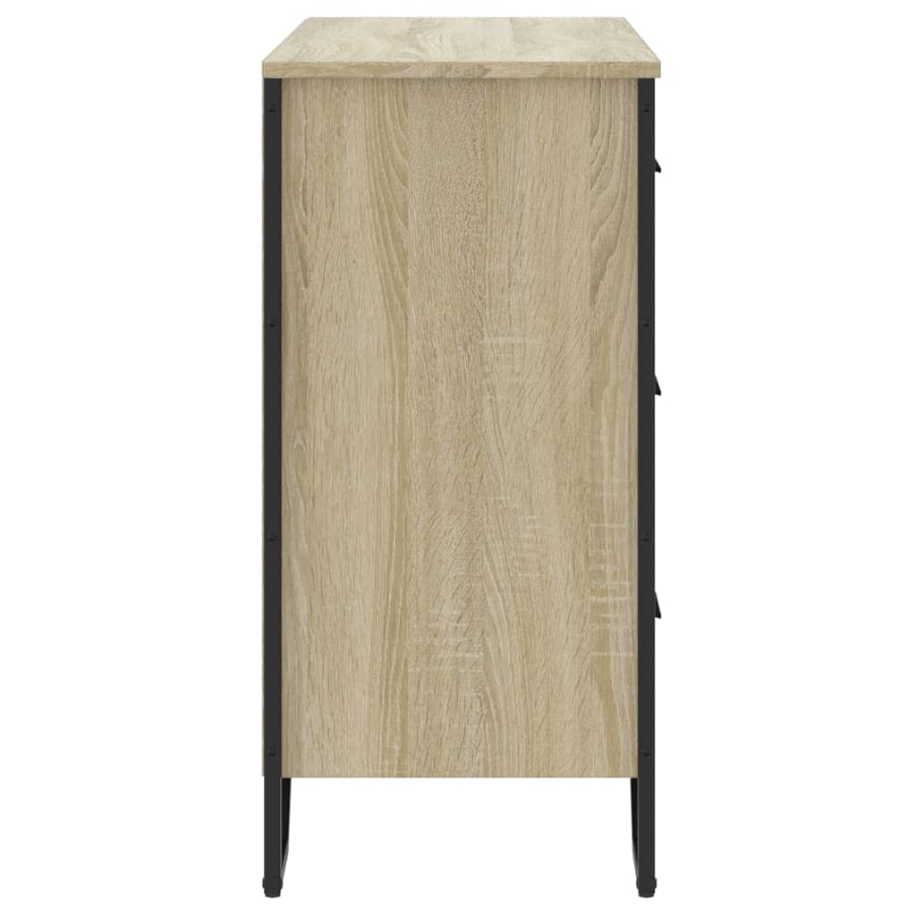 Ladekast 91x35,5x74,5 cm bewerkt hout sonoma eikenkleurig