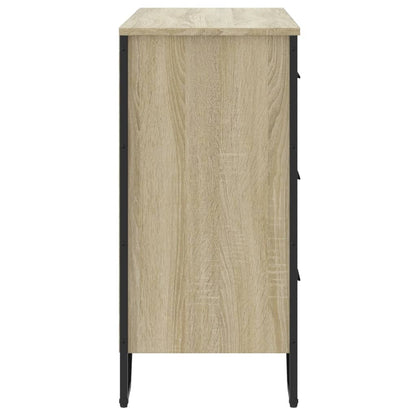 Ladekast 91x35,5x74,5 cm bewerkt hout sonoma eikenkleurig