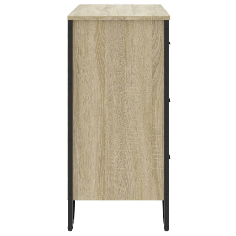Ladekast 91x35,5x74,5 cm bewerkt hout sonoma eikenkleurig