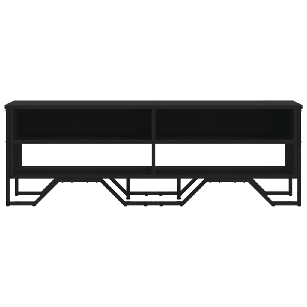 Tv-meubel 122x34x41 cm bewerkt hout zwart