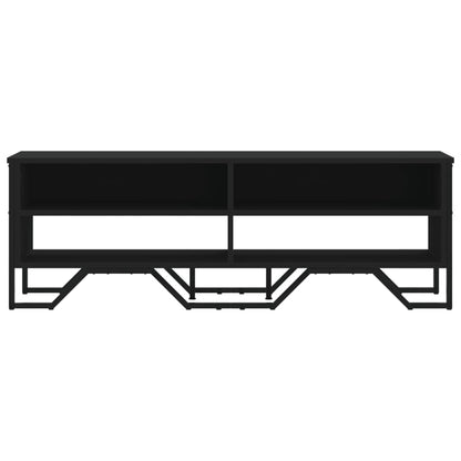 Tv-meubel 122x34x41 cm bewerkt hout zwart