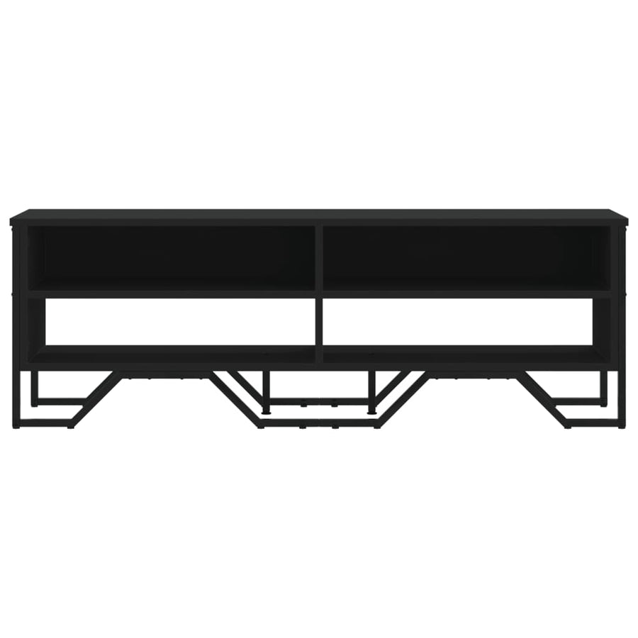 Tv-meubel 122x34x41 cm bewerkt hout zwart
