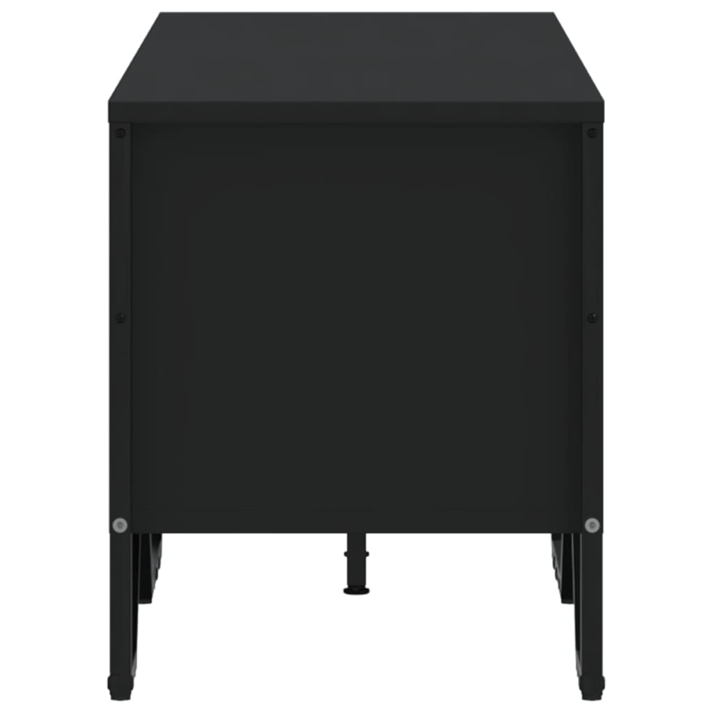 Tv-meubel 122x34x41 cm bewerkt hout zwart