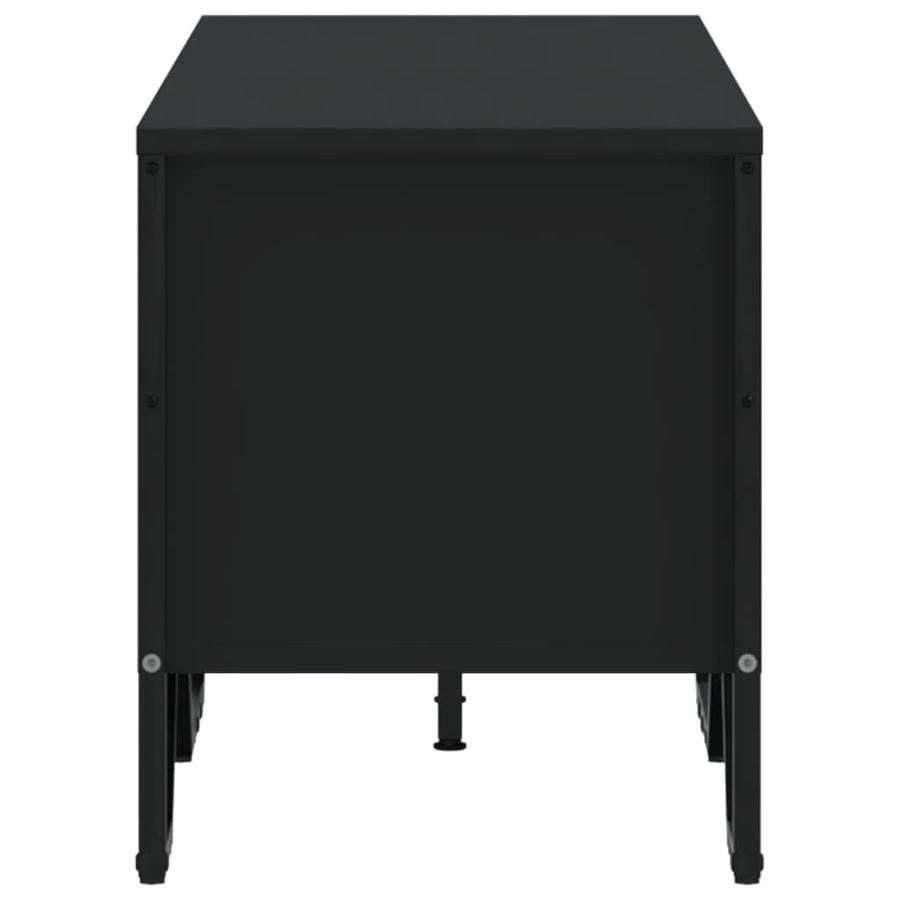 Tv-meubel 122x34x41 cm bewerkt hout zwart