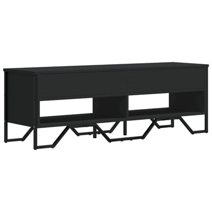 Tv-meubel 122x34x41 cm bewerkt hout zwart