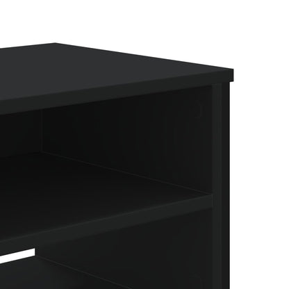 Tv-meubel 122x34x41 cm bewerkt hout zwart